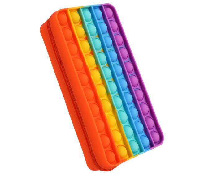 Pop it Push Pop Bubble Fidget Toy Cute Pencil Case