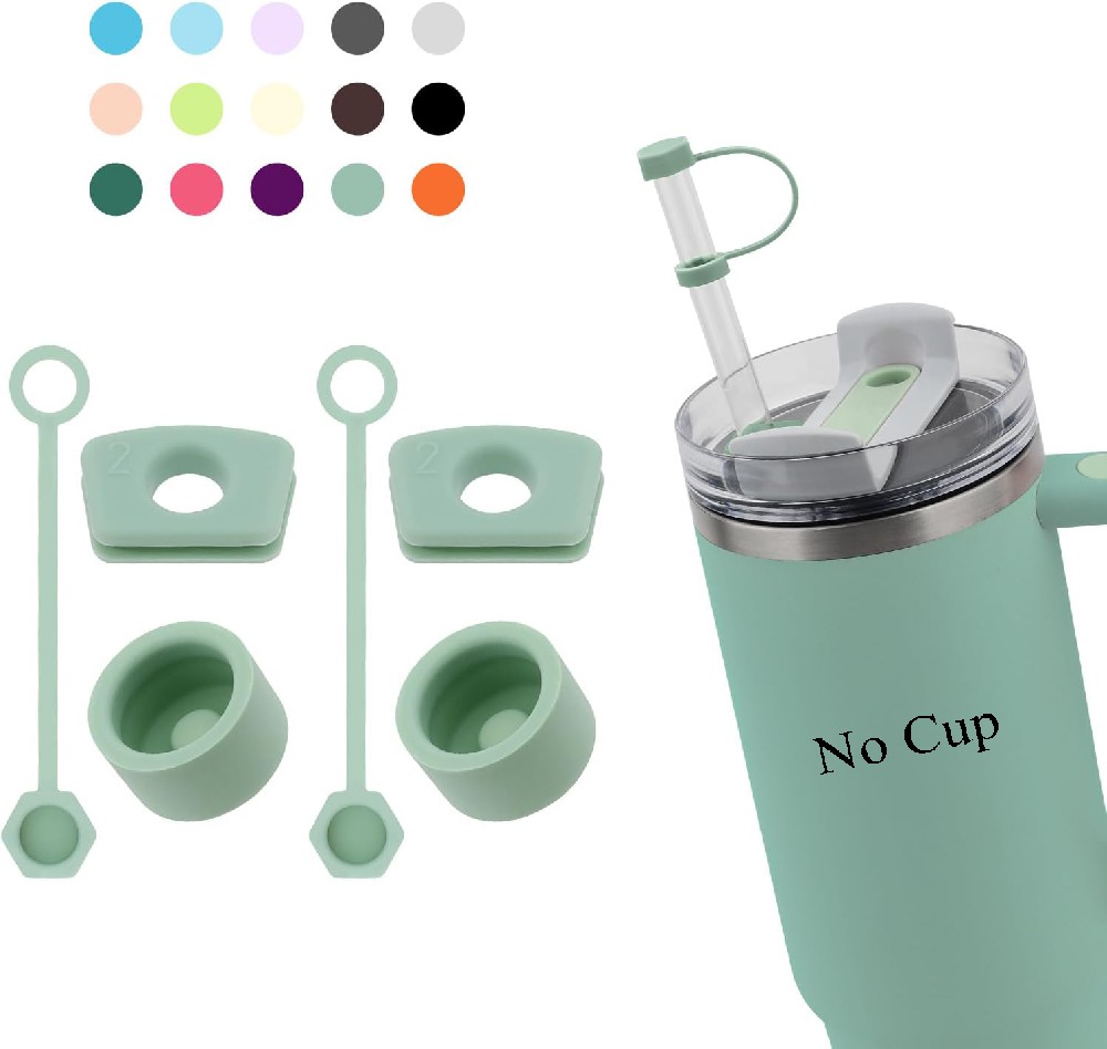 3-Piece Set of Leak-Proof Silicone Straw Covers: Spill-Proof Plug & Straw Cap for Maximum Protection!