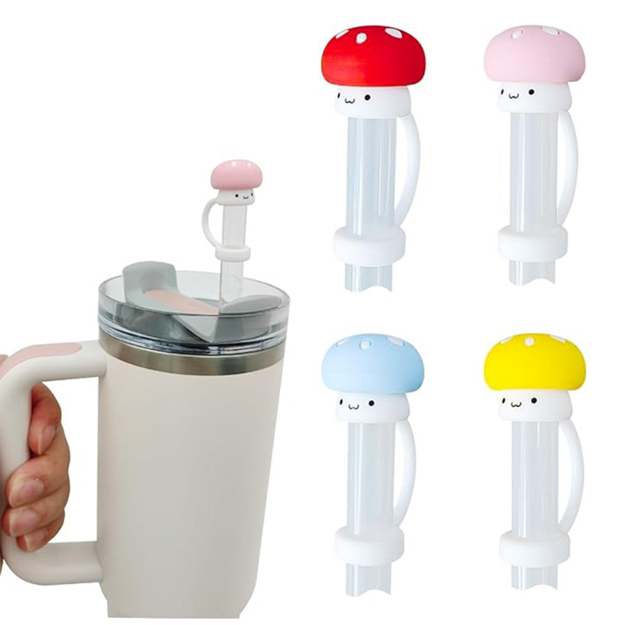 Mushroom Straw Topper Accessories for Stanley Cup Tumbler