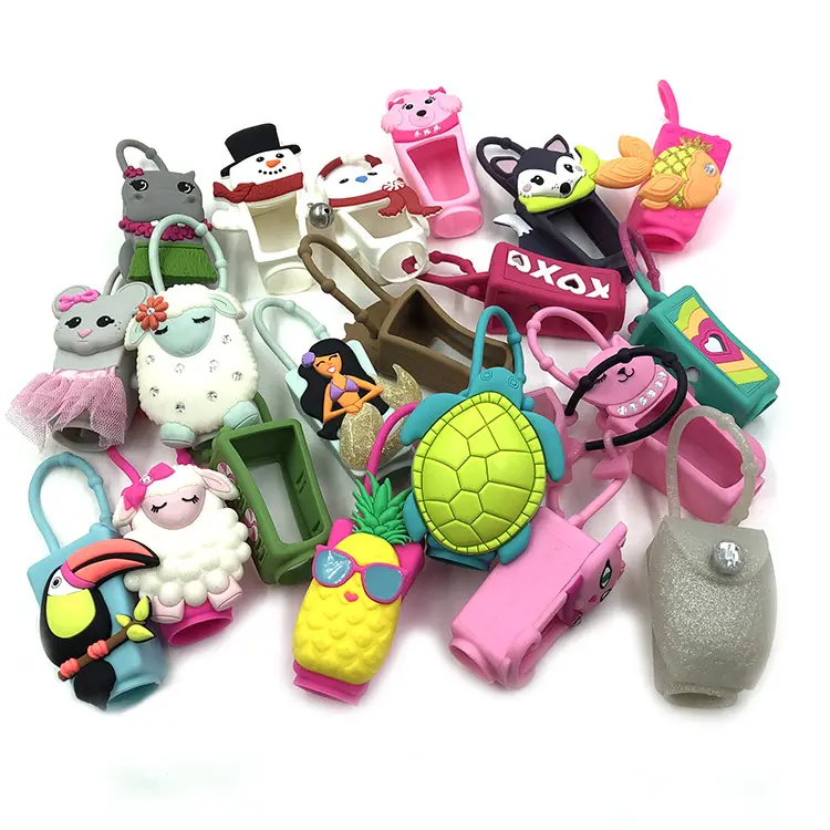 Cartoon Detachable Hand Sanitizer Holder with Silicone Case