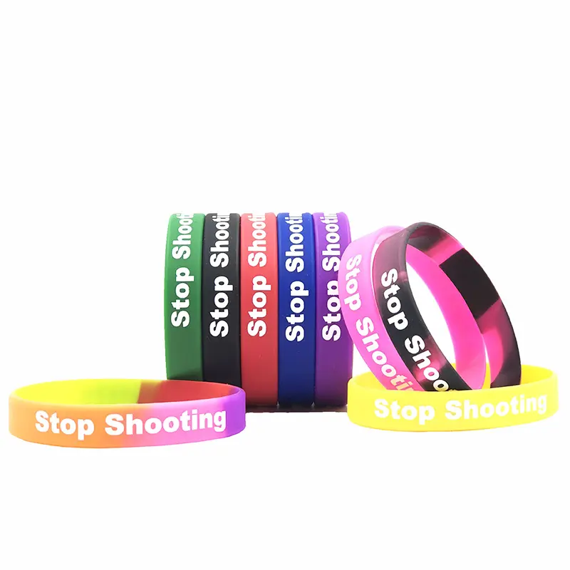 Personalized Silicone Wristbands Printed Logo Bracelets