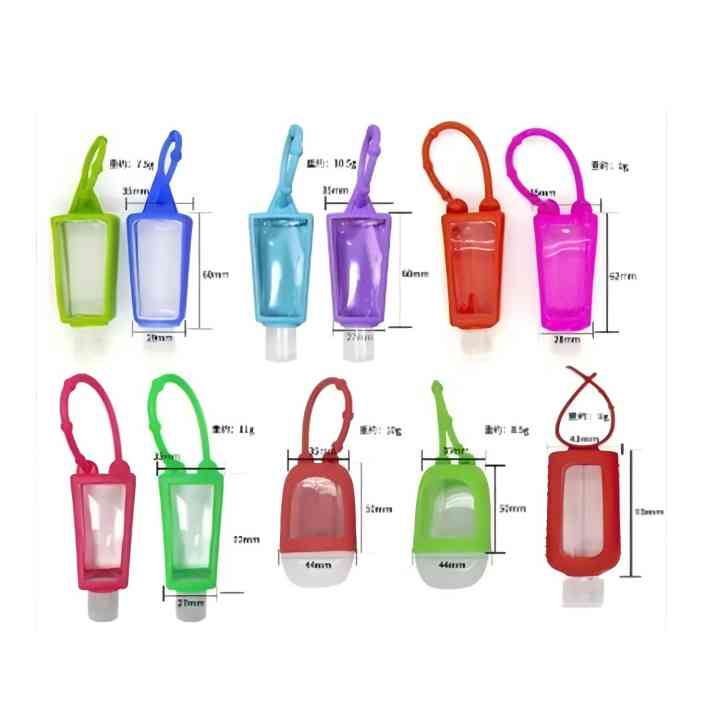 Silicone  Fun Gel Hand Sanitiser Holder  Essentials Toiletries Refillable Containers