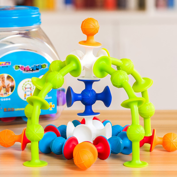 72pc set darts Soft Silicone Building Blocks Suckers