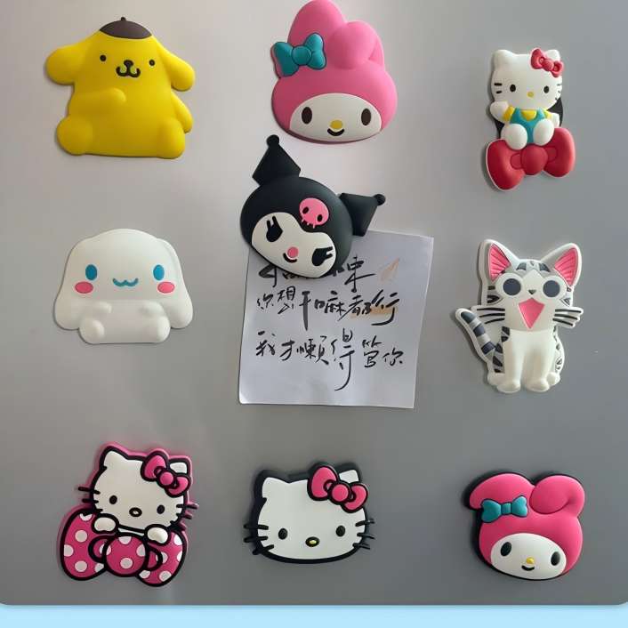 Custom PVC Cute Refrigerator Magnets Strong Fridge Magnets For Whiteboard